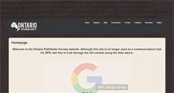Desktop Screenshot of ontariopathfinders.com